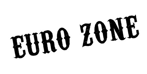 Euro Zone rubber stamp. Grunge design with dust scratches. Effects can be easily removed for a clean, crisp look. Color is easily changed.