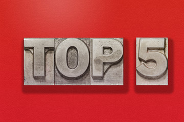 top 5 on red