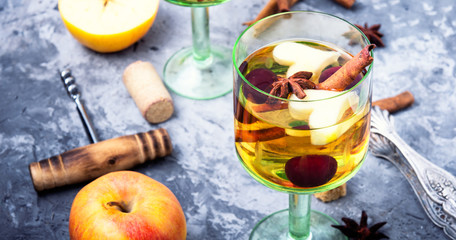 Traditional summer drink sangria