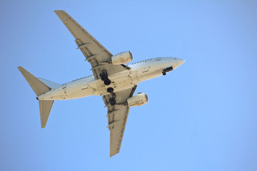 Fototapeta na wymiar plane with landing gear, Tunisia