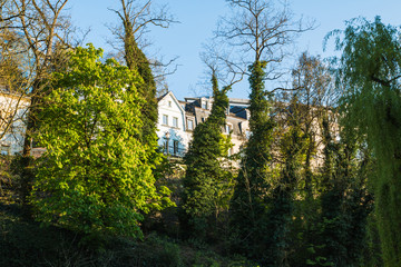 Obraz premium Houses on the hill in Luxembourg