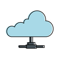 cloud computing isolated icon