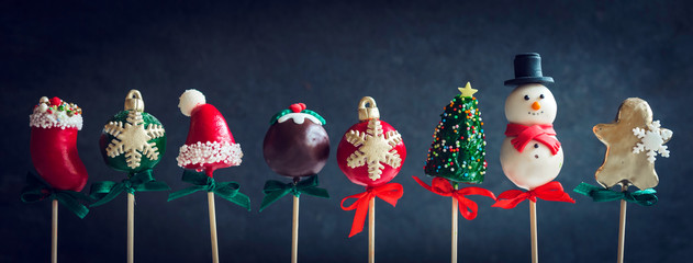 Christmas cake pops