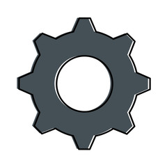 gears machine isolated icon