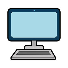 computer desktop isolated icon