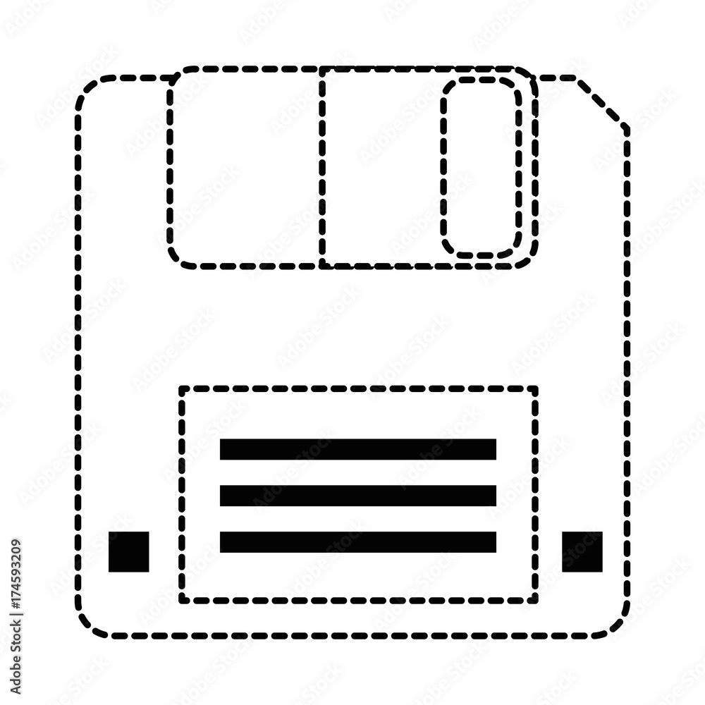 Poster floppy disk data storage