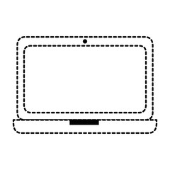 Fototapeta na wymiar laptop computer isolated icon
