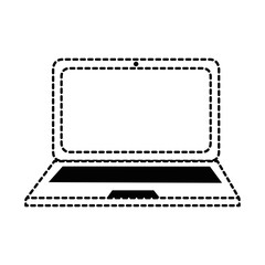 laptop computer isolated icon