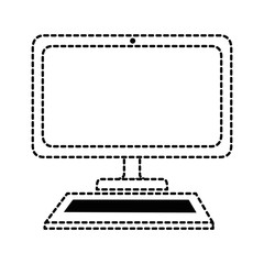 computer desktop isolated icon