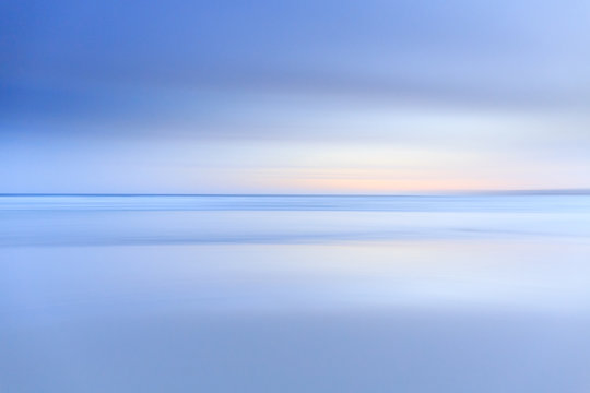 Blur of the ocean.