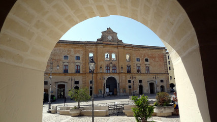 Fototapeta premium Italie Basilicate Matera Palazzo dell'Annunziata palais place piazza Vittorio Veneto Vito Valentino