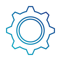 gears machine isolated icon