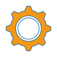 gears machine isolated icon