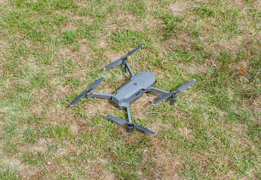 Dron on the grass