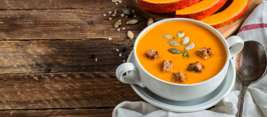 Pumpkin soup puree