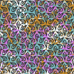 Bohemian print with ethnic and tribal motif