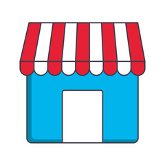 store icon over white background vector illustration
