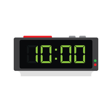 Electronic alarm clock icon
