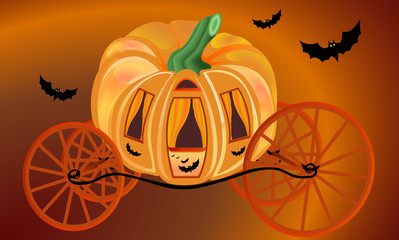 Pumpkin carriage