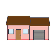 house icon over white background vector illustration