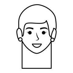 beautiful woman head avatar character