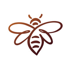 Bee Logo, bee vector, honey