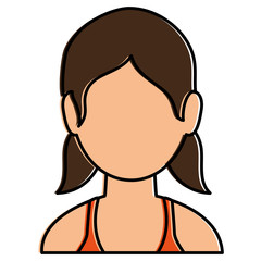 Fototapeta premium beautiful woman avatar character