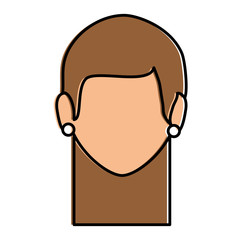 beautiful woman head avatar character