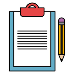 clipboard document with pencil