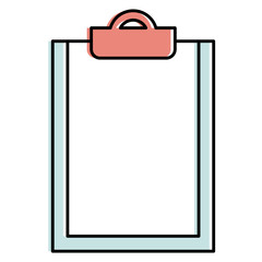 clipboard document isolated icon