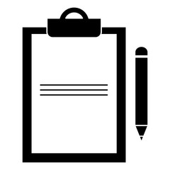 clipboard document with pencil