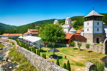 Naklejka premium Prijepolje, Serbia August 02, 2017: The Mileseva Monastery