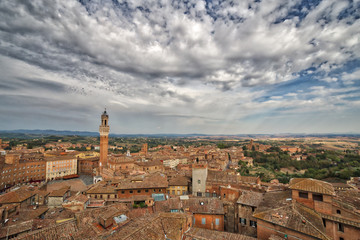 top view of Siena