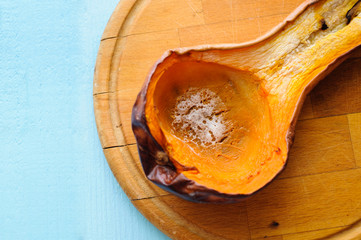 baked in the oven sweet honey pumpkin