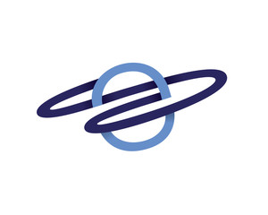 Planet, Saturn and Space Logo