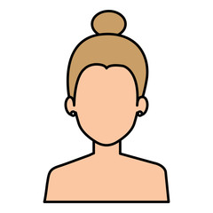 beautiful woman shirtless avatar character