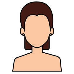 beautiful woman shirtless avatar character