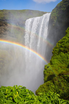 Sk&oacute;gafoss Waterfall And Rainbows, Iceland - 1670