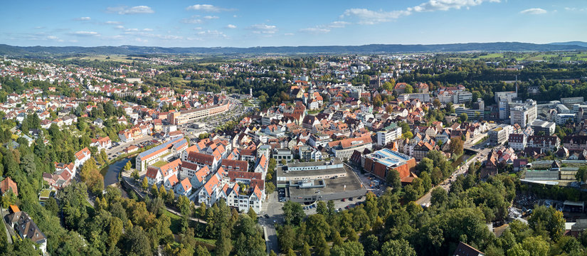 Panorama Backnang an der Murr