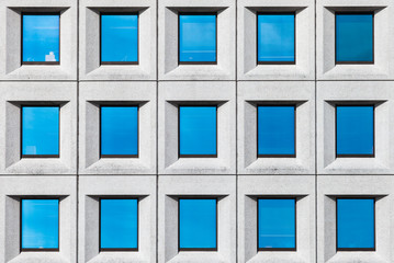 Windows pattern in a modern building facade