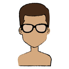 young man shirtless avatar character