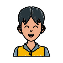 Young man cartoon icon vector illustration graphic design
