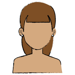 Obraz premium beautiful woman shirtless avatar character