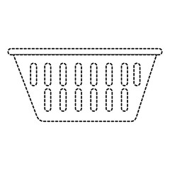 shopping basket isolated icon