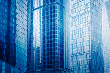 architectural complex against sky in downtown shanghai,china.