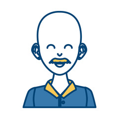 old man cartoon icon vector illustration graphic design