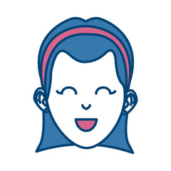 Young woman cartoon icon vector illustration graphic design