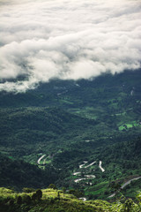 Morning Mist with Mountain ,sea of mis © meen_na