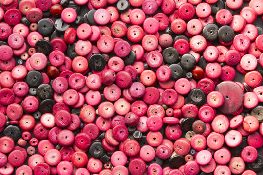 Red and black buttons