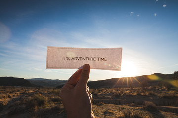 It's adventure time.